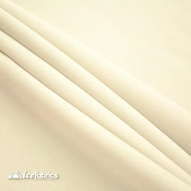 Ivory Polyester Poplin Upholstery Fabric – Creamy Neutral, Versatile For Modern Interiors 1