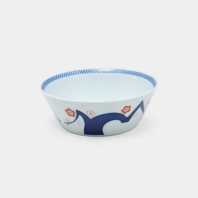 Kacho-E Motif Ceramic Bowl – Traditional Imari-Arita Pottery By Zoa 1