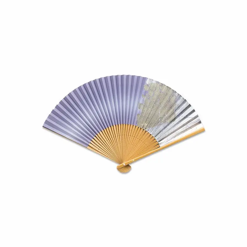 Kanazawa Gold Leaf Folding Fan In Fujinezumi Design By Hakuichi 1