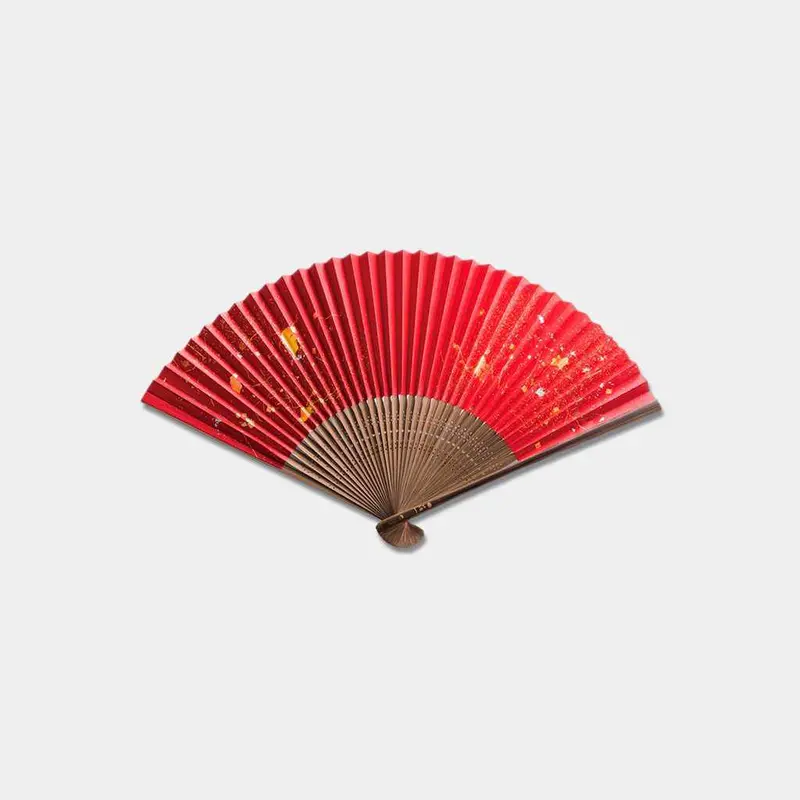 Kanazawa Gold Leaf Hand Fan: Glitter Kirara Folding Fan For Women And Men | Hakuichi 1