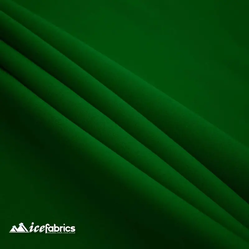 Kelly Green Polyester Poplin Upholstery Fabric – Lively Emerald Shade, Crisp Hand Feel 1