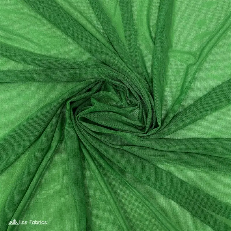 Kelly Green Power Mesh Fabric | Bright, Crisp & Fully Stretchable 1