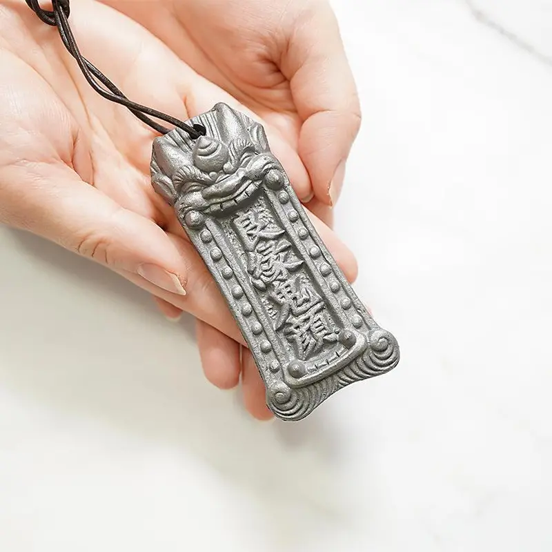 Kigan-Mori Gargoyle Amulet For Matchmaking – Traditional Sanshu Onigawara Charm By Onigawara Iemoricrafts 1