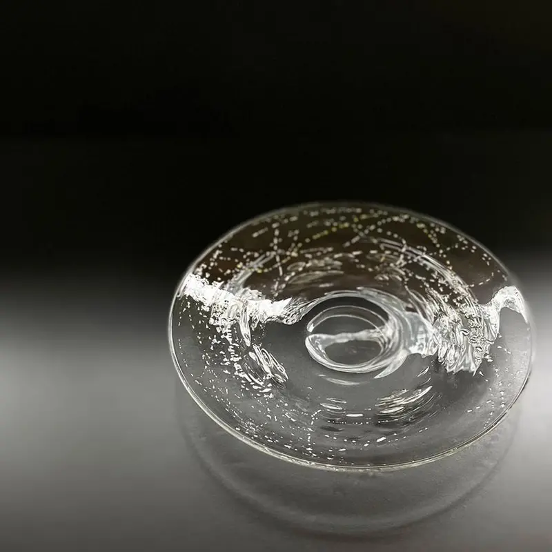 Kinginmai Glass Plate Set – Two-Piece Elegant Serving Dish Collection By Sun Glass Studio Kyoto 1