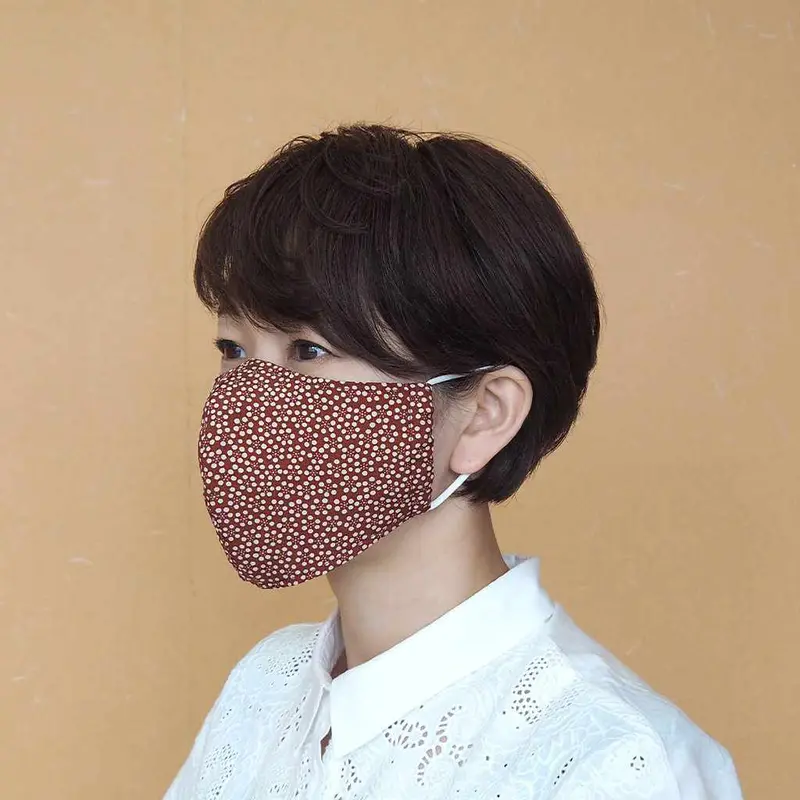 Kinumask Round Variant – Pattern F | Artisan Kyoto Yuzen Circular Face Mask 1