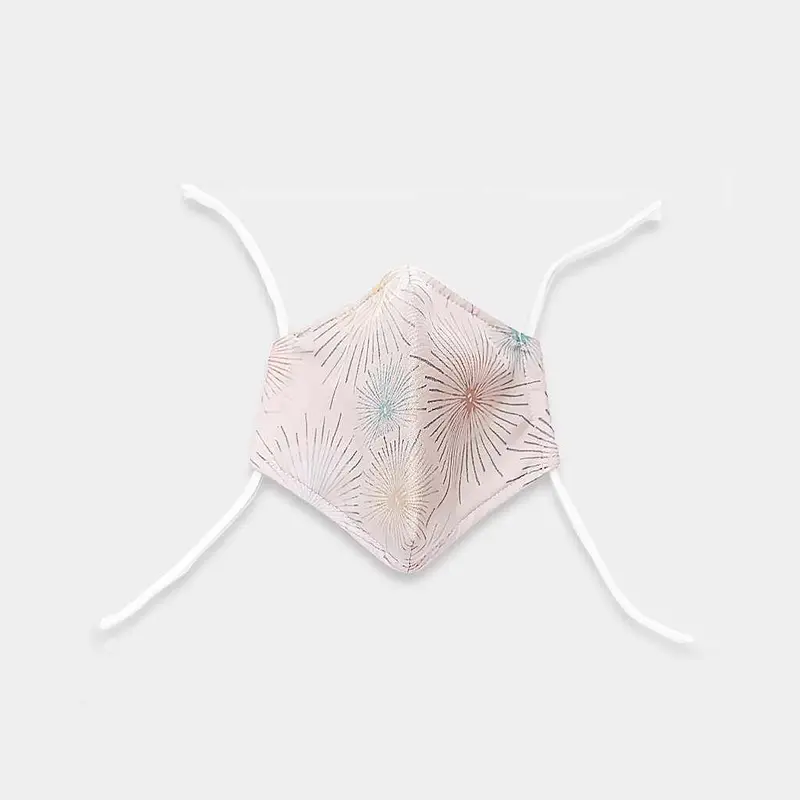 Kinumask Square Cut – Pattern D | Breathable Hand-Dyed Kyoto Mask 1