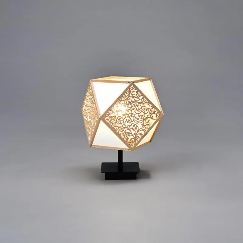 Kiriko Arabesque Floor Lamp – Intricate Kyoto Joinery Lighting 1