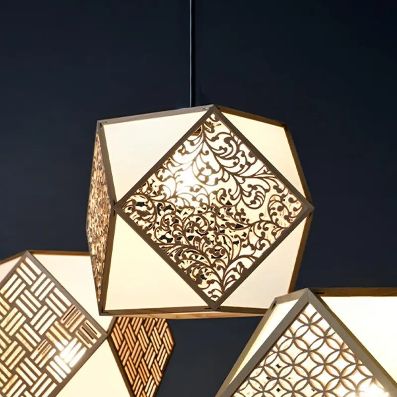 Kiriko Arabesque Pendant Light – Elegant Kyoto-Style Geometric Fixture 1