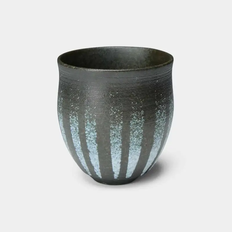 Kiyomizu-Yaki Hibiki Glazed Yunnomi Tea Cup | Dainichi Japanese Tea Ware 1