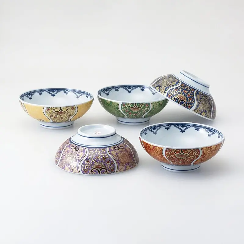 Ko-Imari Multi-Function Bowl Set – 5-Piece Hasami Ware Collection 1