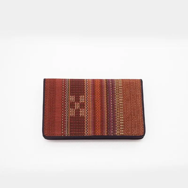 Kokkara Card Holder In Red – Vibrant Yaeyama Minsah Crafted Organizer By Azamiya 1