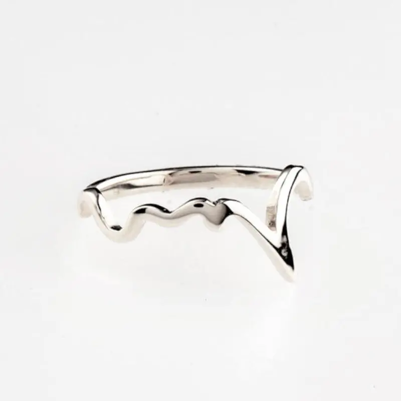 ‘Kokoro’ Heart Motif Sterling Silver Ring (925) | Saori Kunihiro Metal Casting Design 1