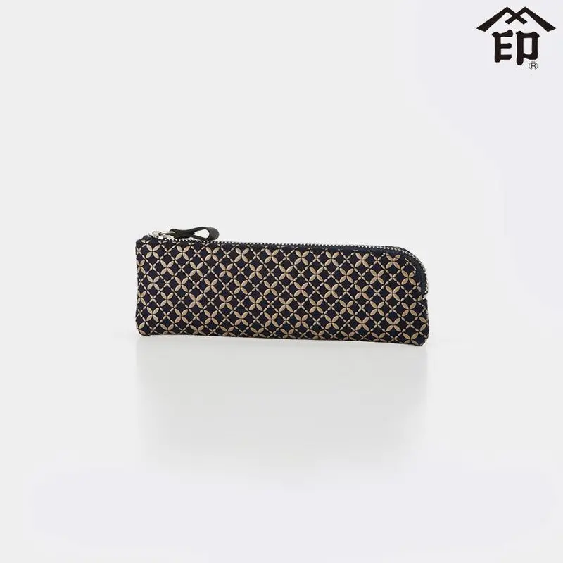 Koshu Inden Leather Pen Holder 'Model D' – Premium Lacquered Deerskin Accessory 1