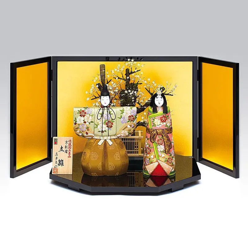 Koun Standing Hina Doll | Mataro Edo Art Dolls | Symbolic Japanese Hina Display 1