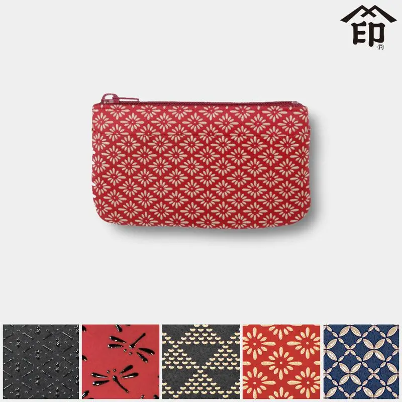 Koushu Inden F-Series Coin Purse 02 – Elegant Lacquered Deerhide Coin Holder By Inden-Ya 1