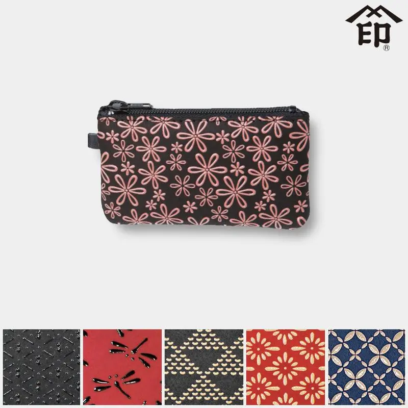 Koushu Inden F-Series Coin Purse 09 – Sleek Lacquered Deerhide Coin Holder By Inden-Ya 1