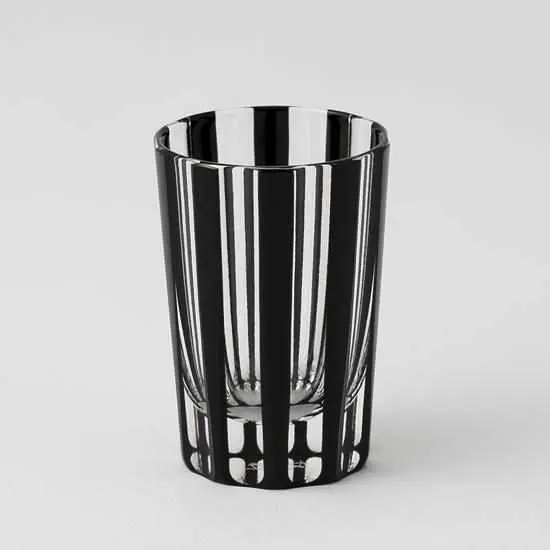 Kuroco Striped Shot Glass – Hand-Cut Edo Glass 1