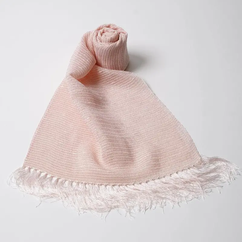 Kurotani Soufu Handcrafted Scarf In Soft Pink – Authentic Kurotani Washi Paper By Kurotani Washi Cooperative Group 1
