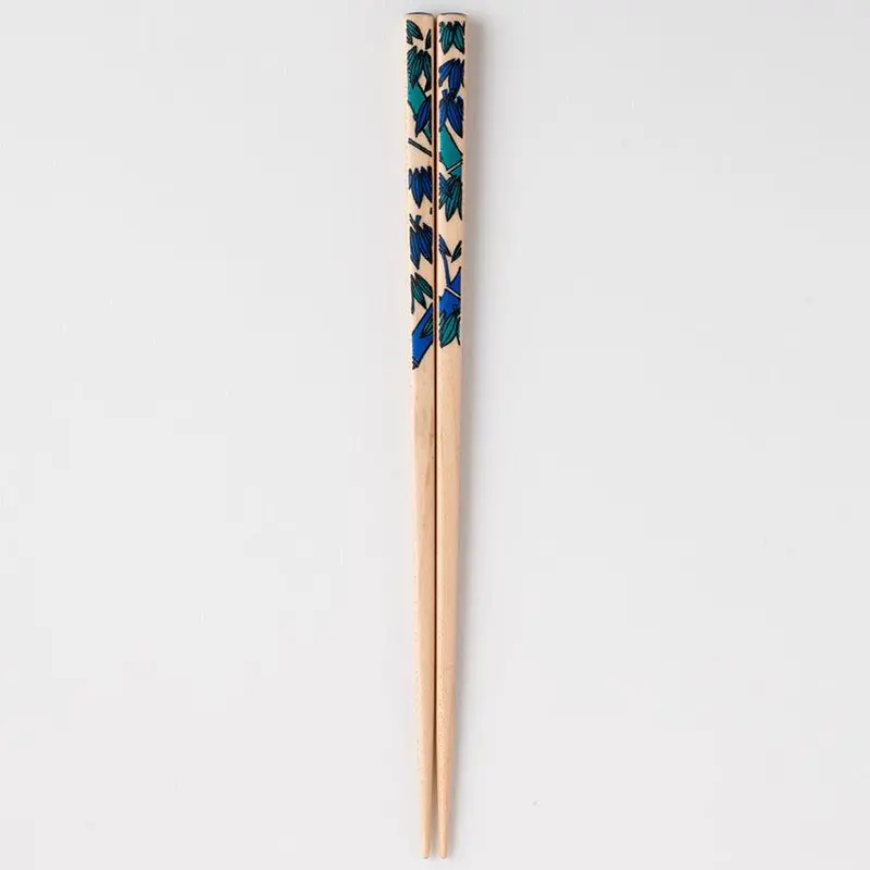 Kutani-Style Bamboo Motif Chopstick Rest & Gift Box Set – 22.5 Cm – Matsukan 1