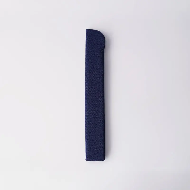 Kyoto Folding Fan Pouch – Navy Hand Fan Sleeve (Fits Fans Up To 10.24 In) – Ohnishi Tsune Shoten 1