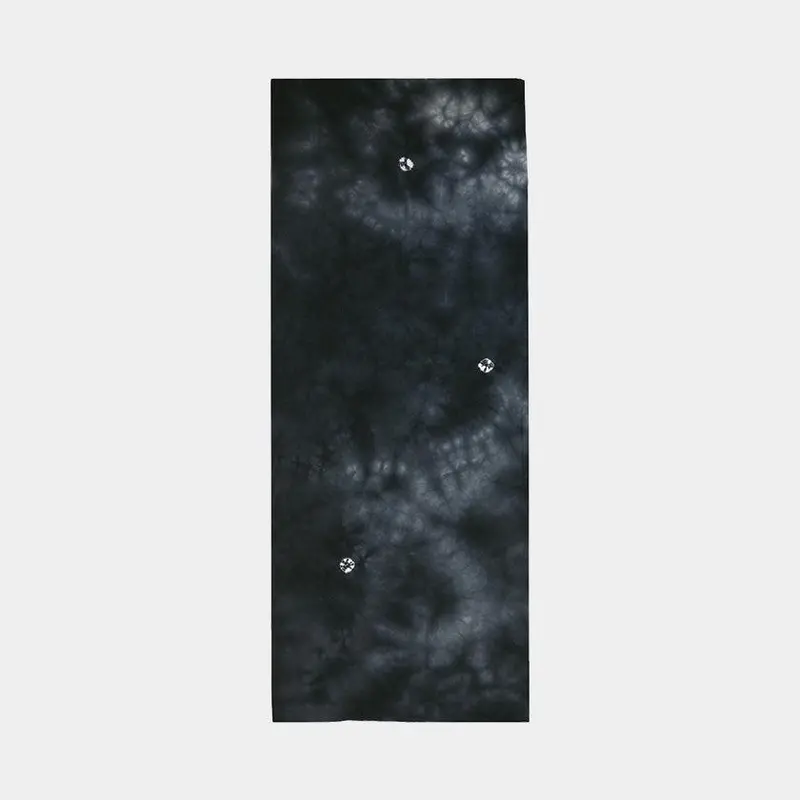Kyoto Kanoko Shibori Black Washcloth Towel | Hand-Dyed Yoake Collection 1