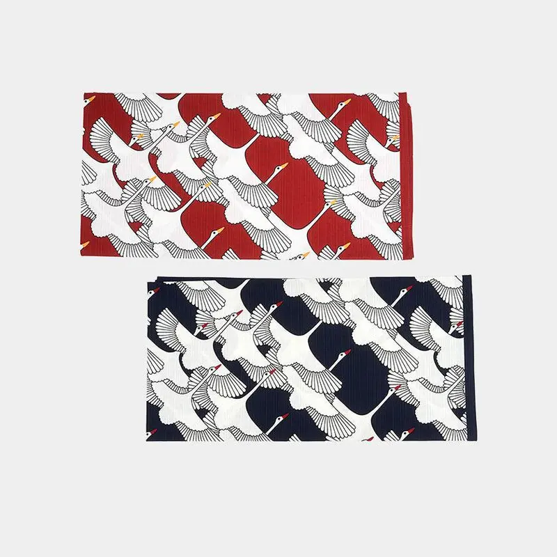 Large Celebratory Crane Furoshiki | Traditional Yokohama Dyeing | Hamamonyo 1