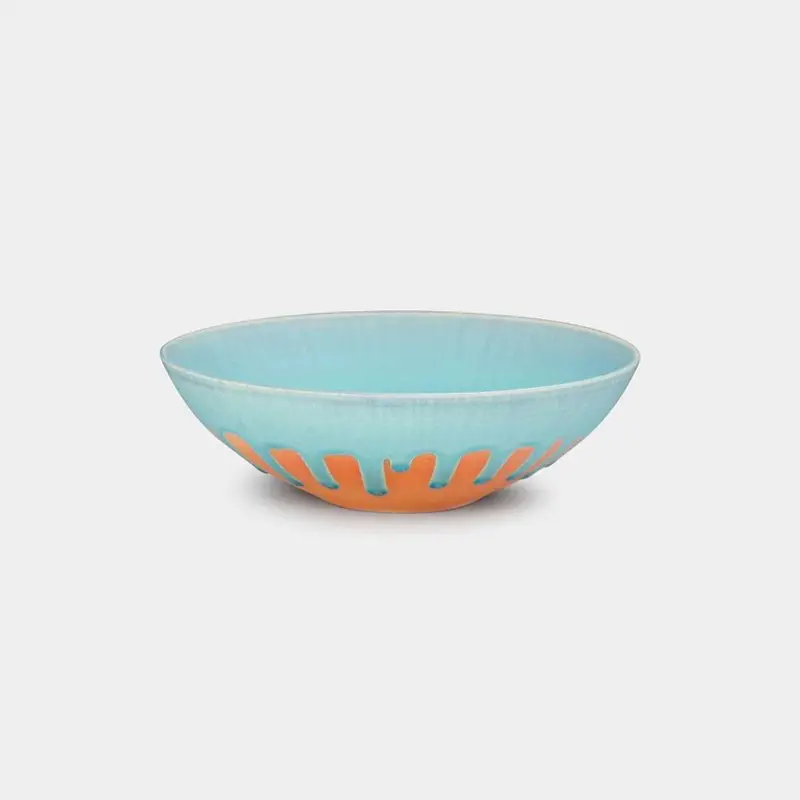 Large Hibiki Heisai Bowl – Elegant Kyoto Kiyomizu Ware Serving Bowl By Dainichi 1