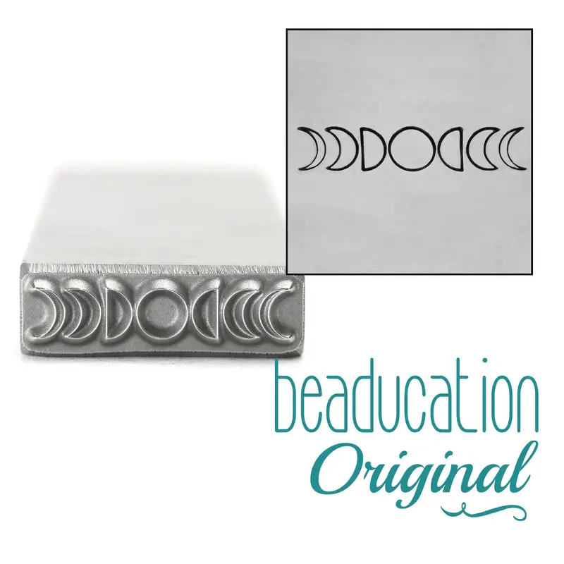Large-Scale Moon Phase Metal Stamp, 17Mm – Beaducation Original 1