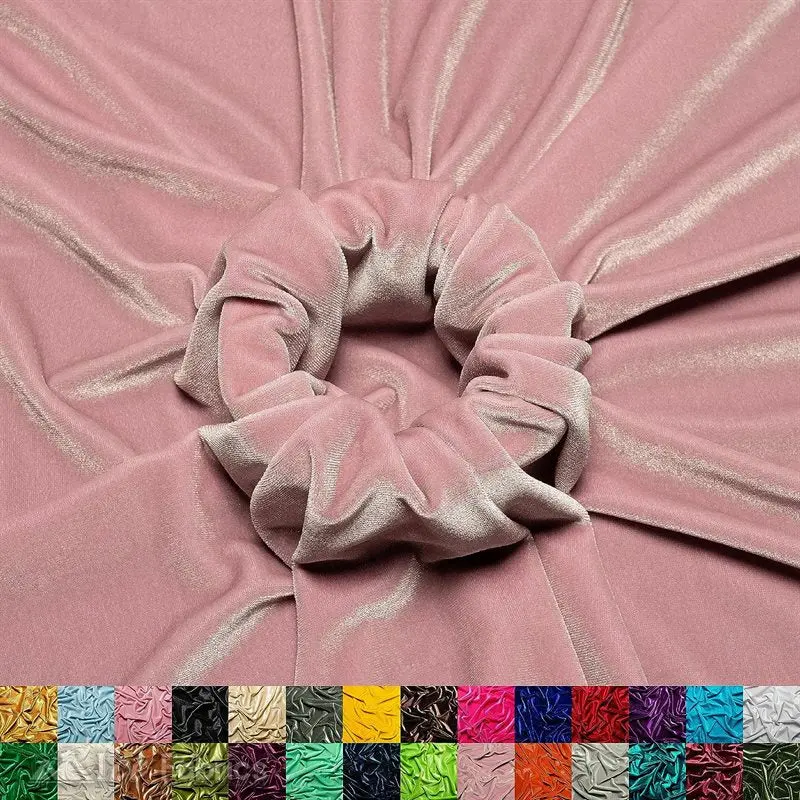 Lavender Stretch Velvet Upholstery Fabric – Silky Texture, Rich Pile, Decorative Appeal 1