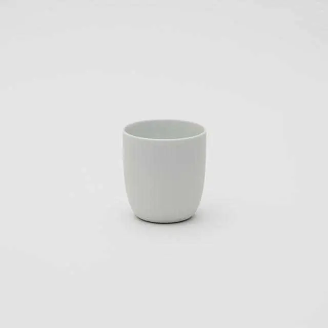 Leon Ransmeier Ceramic Cup In Bright White – Minimalist Japanese Porcelain Tableware 1