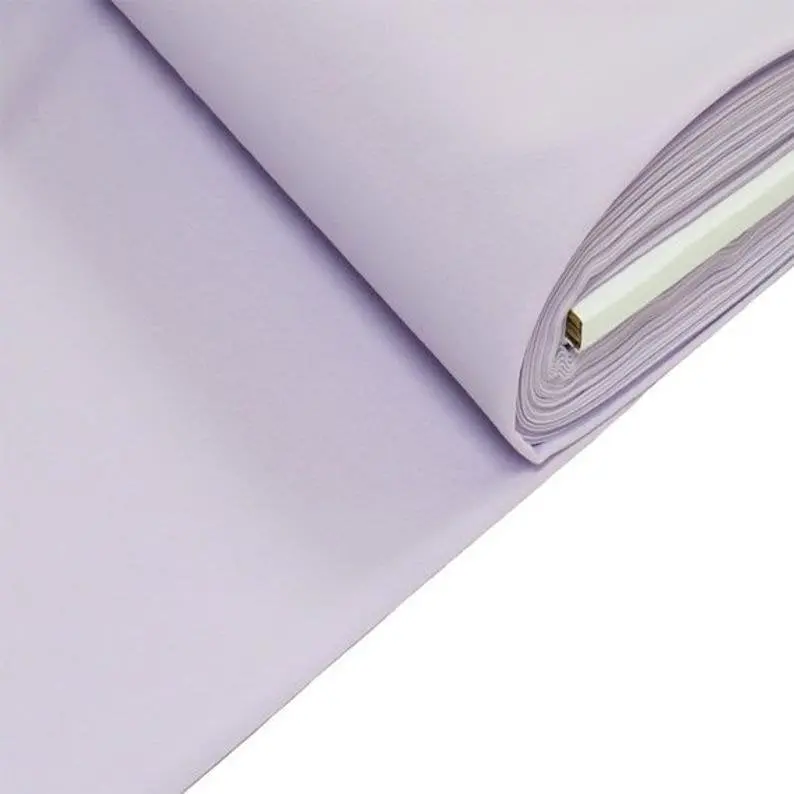 Light Lilac Solid Polyester Poplin Fabric – 60" Wide 1