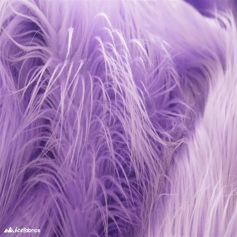 Lilac Mohair-Textured Faux Fur Fabric – Alpine Luxe Collection 1