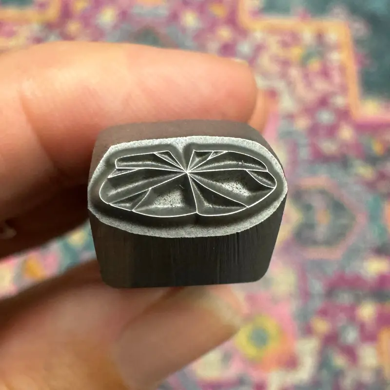 Lily Pad Metal Stamp – 11Mm Nature-Inspired Jewelry Die By Beaducation 1