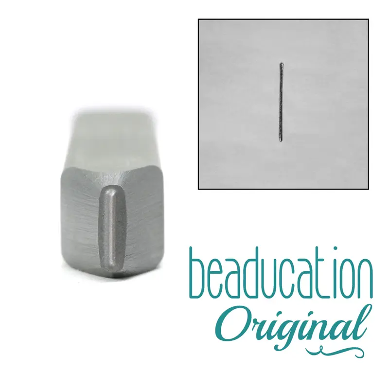Linear Slash Metal Design Stamp – 6.5Mm Beaducation Original 1
