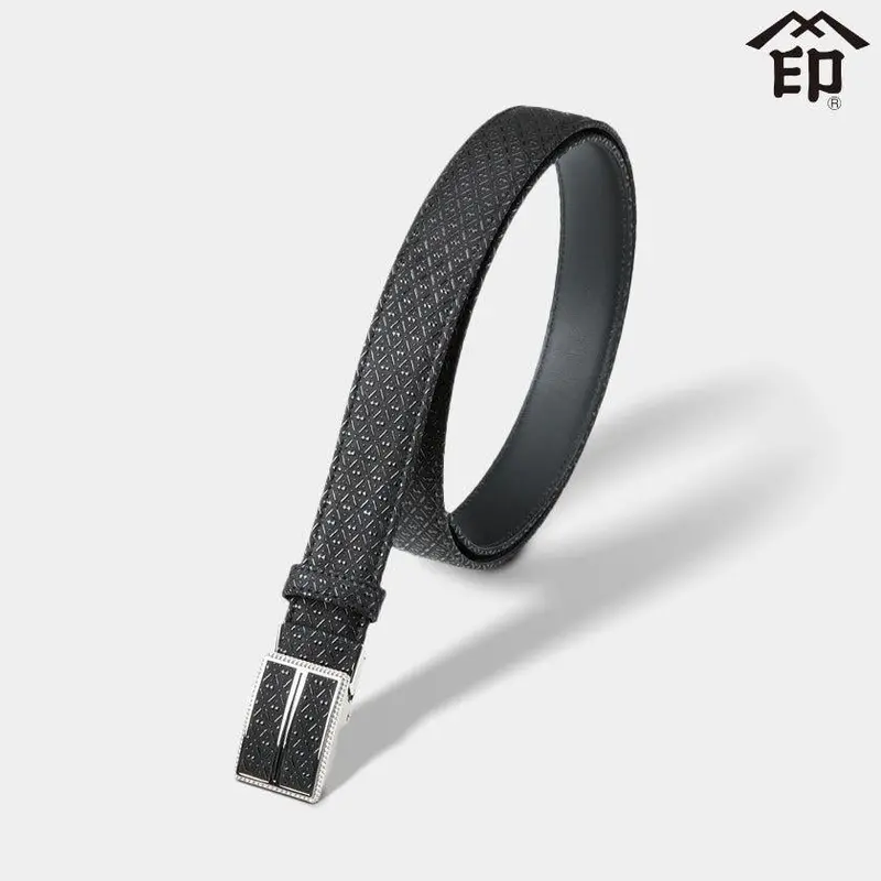 M30 Japanese Gourd Fashion Belt In Black-On-Black Lacquered Deerskin | Koushu Inden By Inden-Ya 1