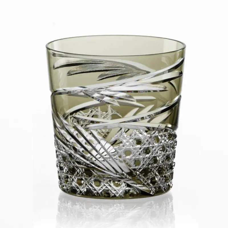Mai Rocks Glass – Black Variant, Edo Kiriko Cut Crystal By Kagami 1