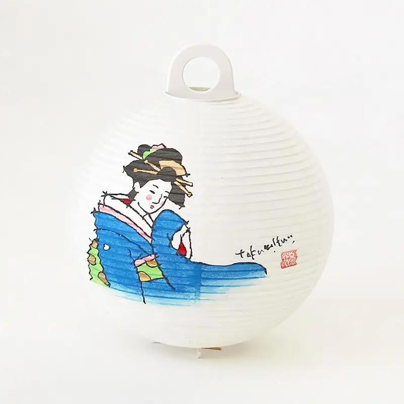 Maiko-Themed Gifu Chochin Letter Lantern | Authentic Mino Craft 1