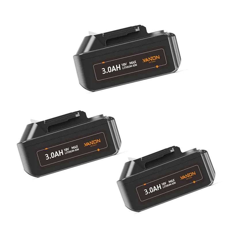 Makita Bl1830 18V 3.0Ah Lithium-Ion Replacement Battery (3-Pack) 1