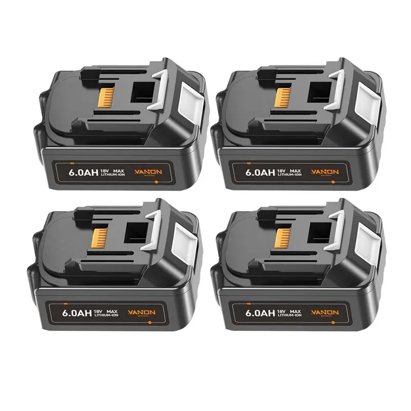 Makita Bl1860 18V 6.0Ah Lithium-Ion Replacement Battery (4-Pack) 1