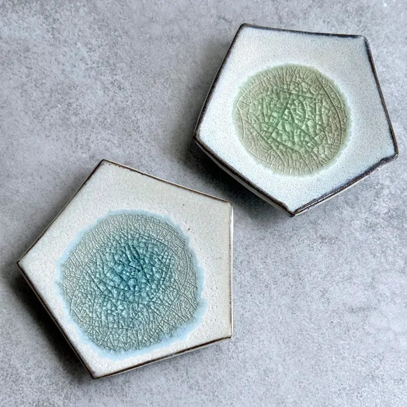 Mame-Sized Glass-Glazed Plate – Tanba Ware Ceramic By Shinsuigama 1