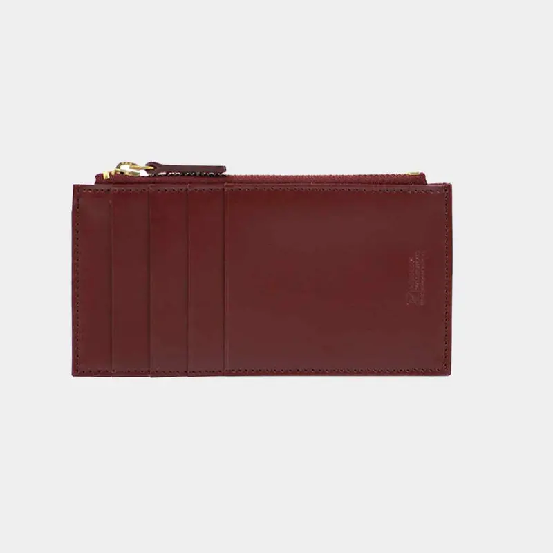 Matsusaka Leather Smart Wallet In Wine – Premium Japanese Leather 1