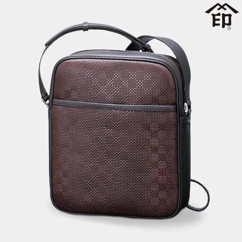 Me-5 Shoulder Bag – Compact Yet Functional Lacquered Deerskin Sling 1