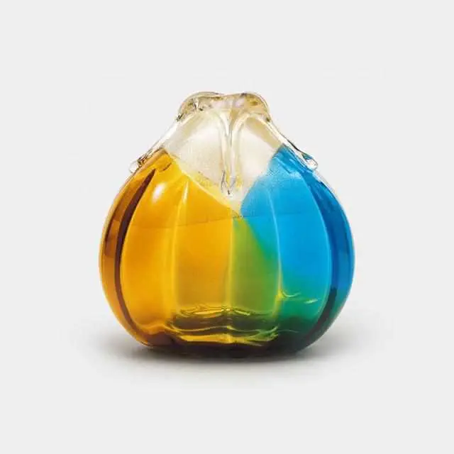 Medium Kinsai Autumn Style Vase – Refined Tsugaru Vidro Seasonal Design By Aderia 1