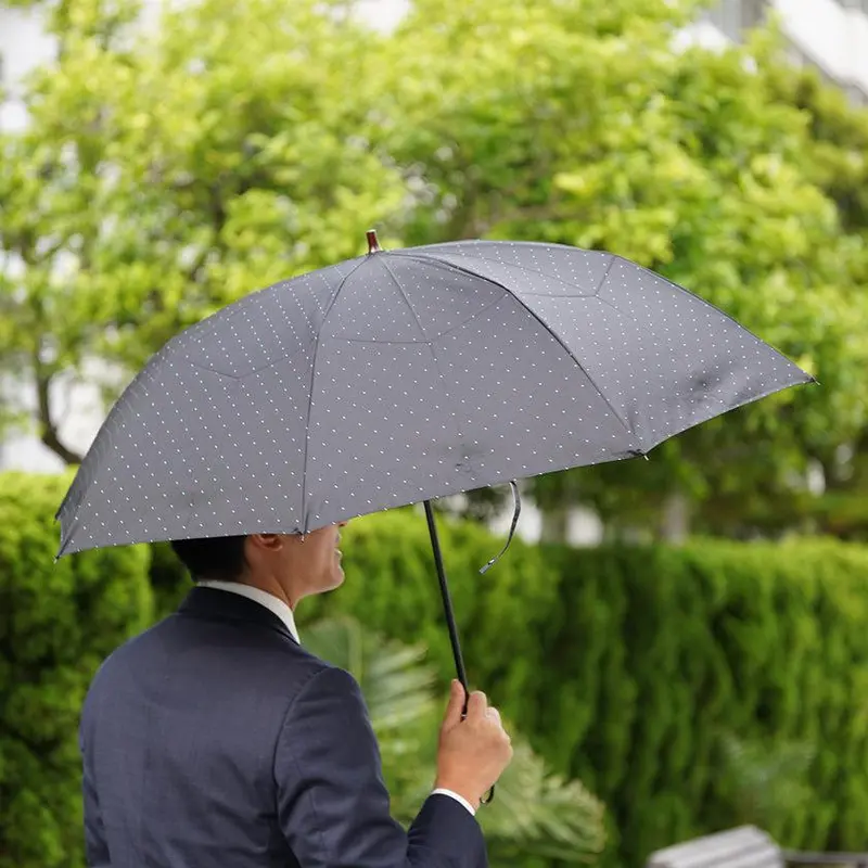 Men’S Black Pindot Umbrella – Imperial Household Agency Purveyor | Maehara Ko-Ei 1