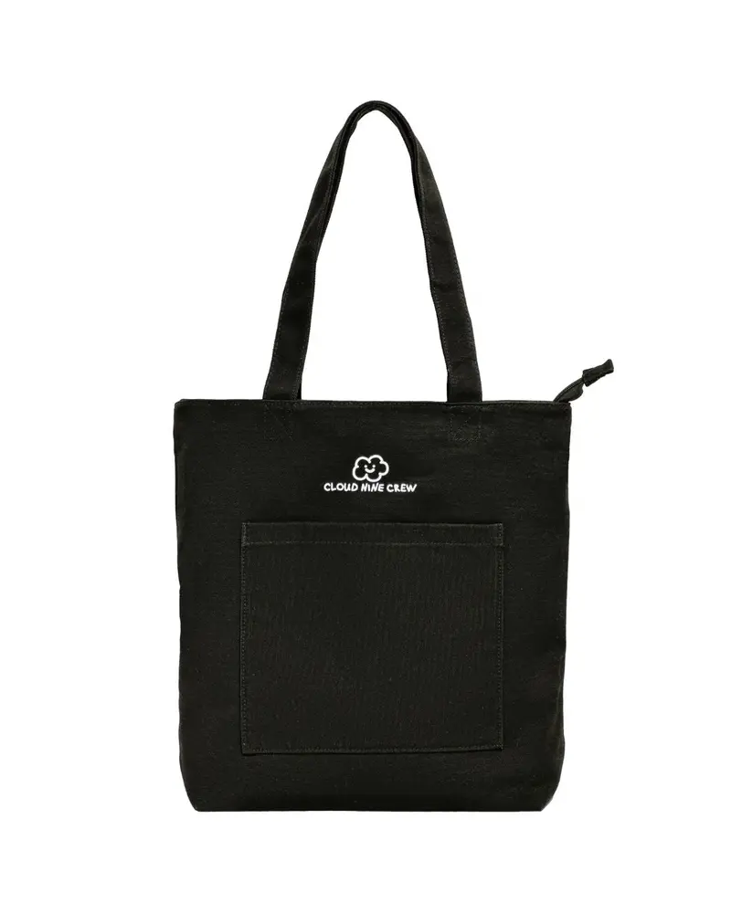 Midnight Black Everyday Tote Bag 1