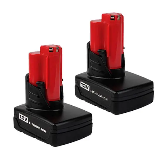 Milwaukee M12 12V 4.0Ah Li-Ion Battery – 2-Pack 1