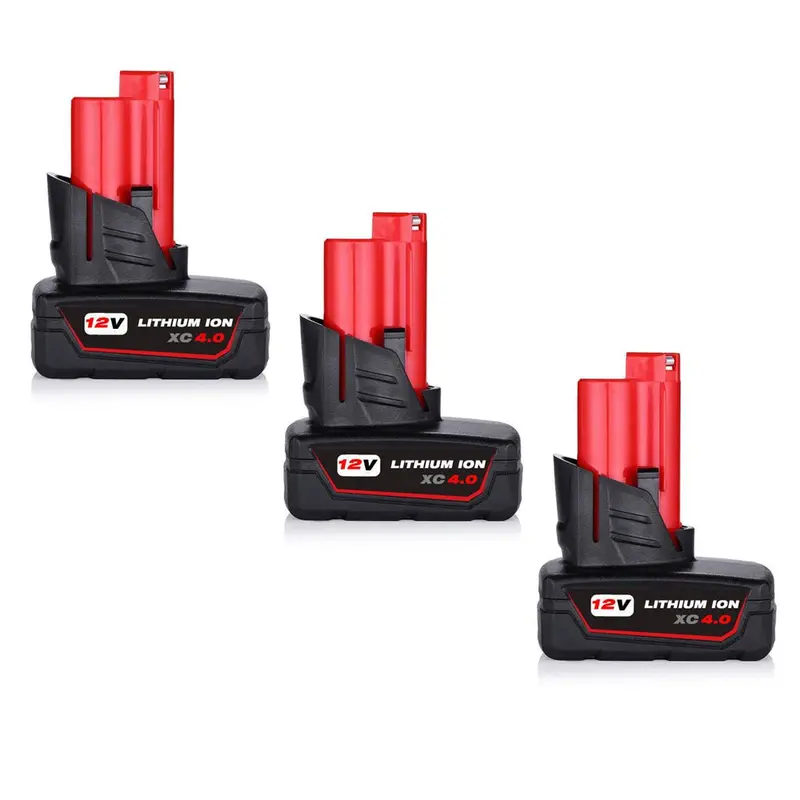 Milwaukee M12 12V 4.0Ah Li-Ion Battery – 3-Pack 1