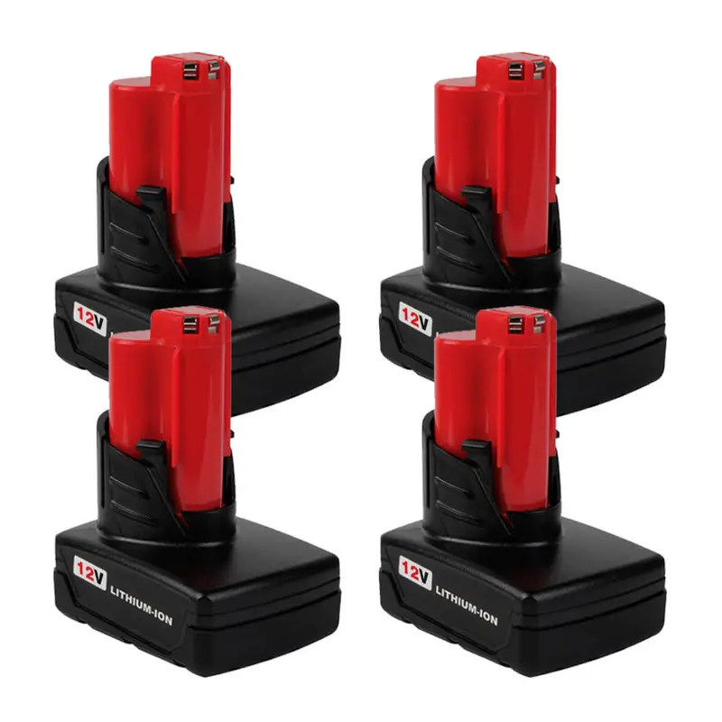 Milwaukee M12 12V 4.0Ah Li-Ion Battery – 4-Pack 1