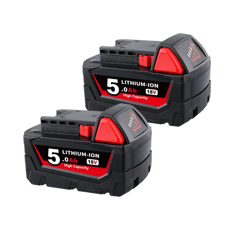 Milwaukee M18 18V 5Ah Professional Replacement Battery – 2-Pack 1