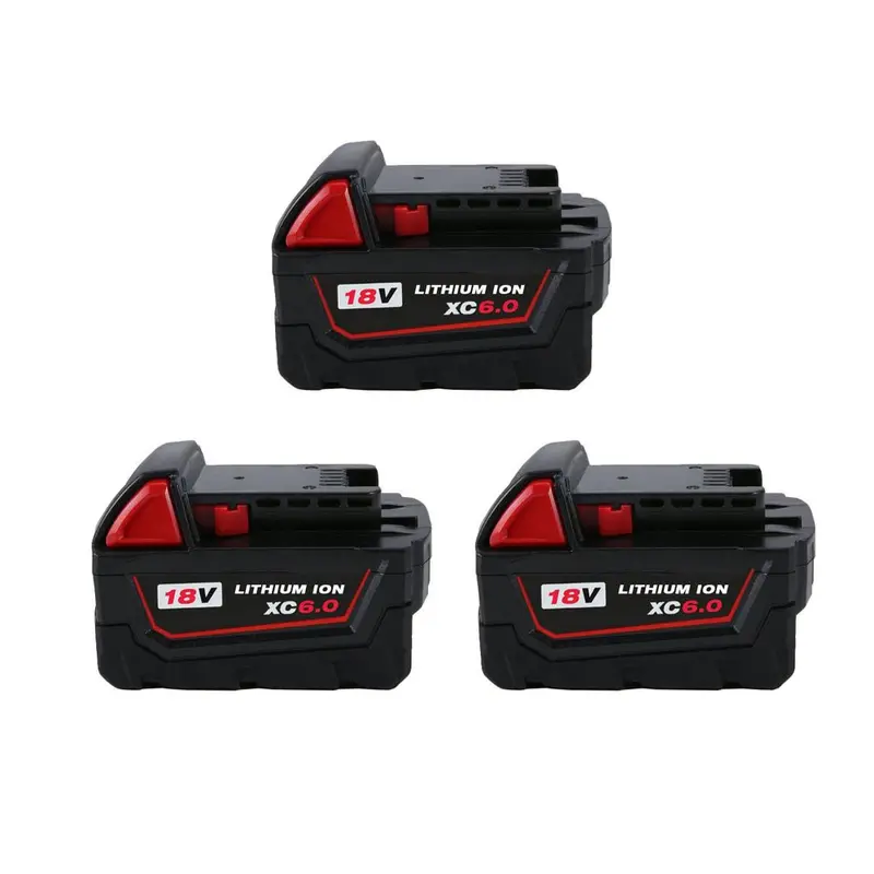 Milwaukee M18 18V 6.0Ah Li-Ion Battery – 3-Pack 1